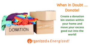 donations, charity, organizing, home