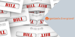 fianances, bills , organizing, financial