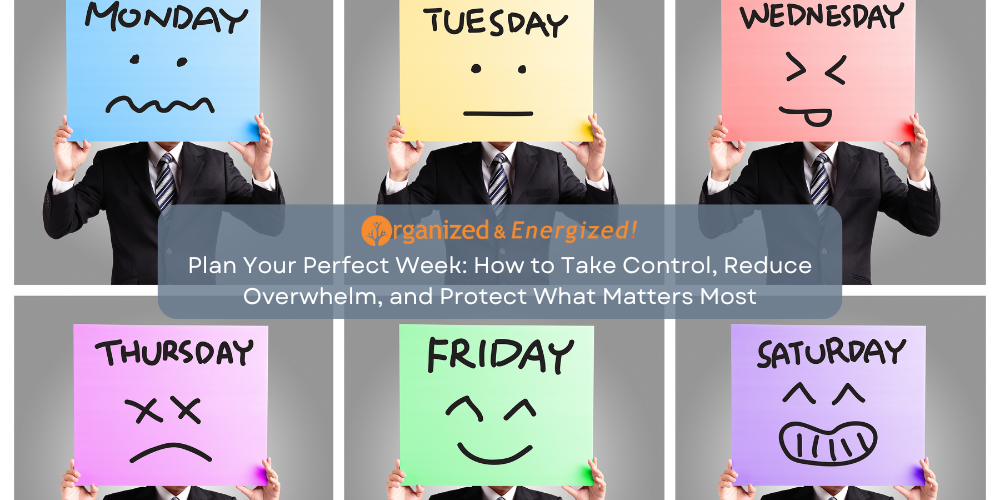 Plan Your Perfect Week: How to Take Control, Reduce Overwhelm, and Protect What Matters Most